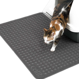 Alfombra gris para arenero