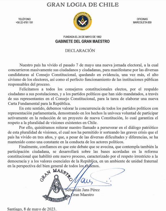 Declaración pública prueba